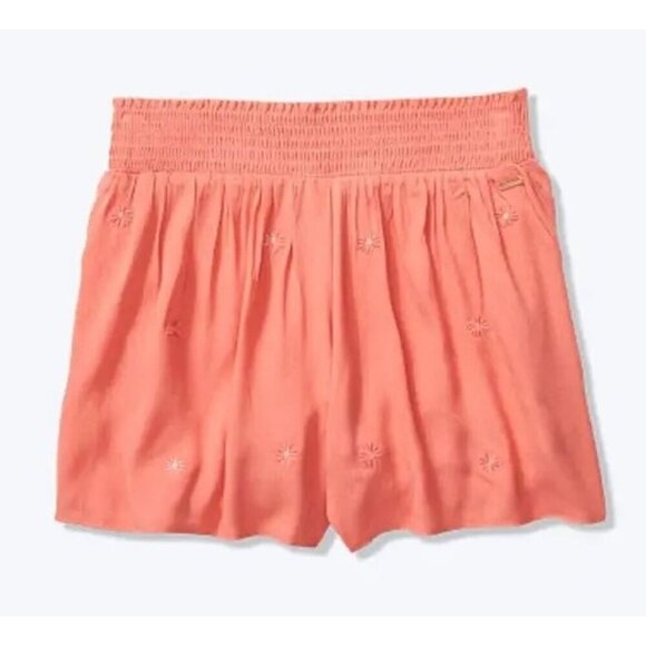 Victoria's Secret Pink Daisy Embroidered Pull On Shorts - Picture 2 of 8
